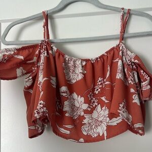 Floral crop top! SZ small!